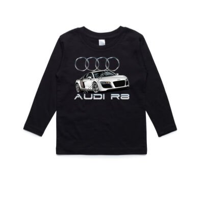 Audi - R8 - White - AS Colour Kids Longsleeve Tee Thumbnail