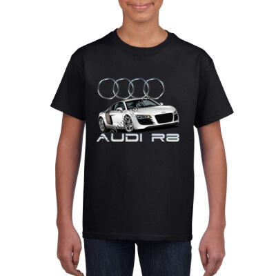 Audi - R8 - White - Youth Crew Neck Tee (Same Day) Thumbnail