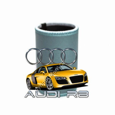 Audi - R8 - Yellow - Stubby Coolers with Base Thumbnail