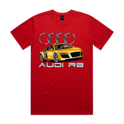 Audi - R8 - Yellow - Mens Staple Tee Thumbnail