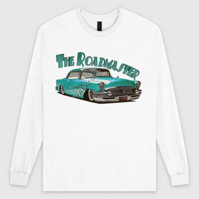 1956 Roadmaster - Aqua With Flames - Ultra Cotton Mens Longsleeve Tee Thumbnail
