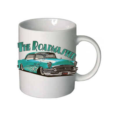 1956 Roadmaster - Aqua With Flames - Boutique Ceramic Mug Thumbnail