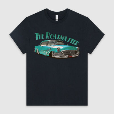 1956 Roadmaster - Aqua With Flames - HeavyCotton™ Tee Thumbnail