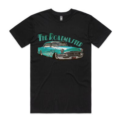 1956 Roadmaster - Aqua With Flames - Mens Staple Tee Thumbnail