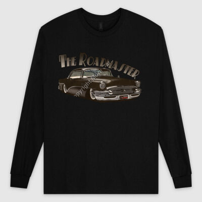 1956 Roadmaster - Black - Ultra Cotton Mens Longsleeve Tee Thumbnail
