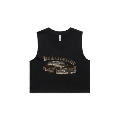 1956 Roadmaster - Black - AS Colour Women's Crop Tank Thumbnail
