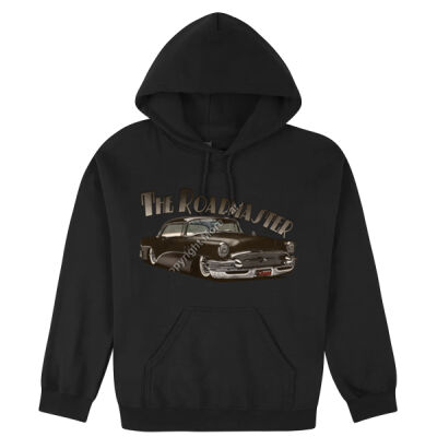 1956 Roadmaster - Black - Hooded Sweatshirt Thumbnail
