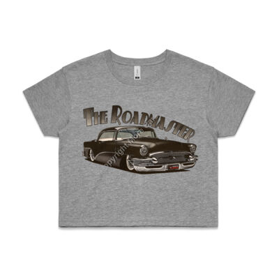 1956 Roadmaster - Black - AS Colour CROP TEE - 4062 Thumbnail
