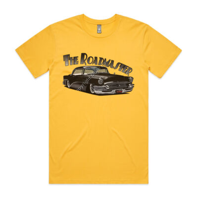 1956 Roadmaster - Black - Mens Staple Tee Thumbnail