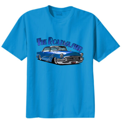 1956 Roadmaster - Blue - Unisex Modern Fit Tee Thumbnail