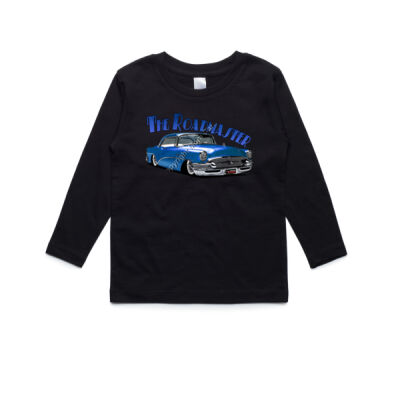 1956 Roadmaster - Blue - AS Colour Kids Longsleeve Tee Thumbnail