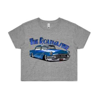 1956 Roadmaster - Blue - AS Colour CROP TEE - 4062 Thumbnail