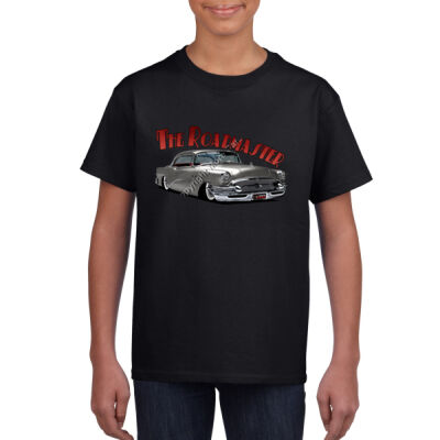 1956 Roadmaster - Charcoal - Youth Crew Neck Tee (Same Day) Thumbnail
