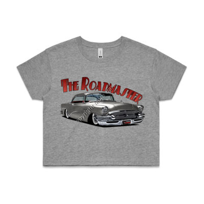 1956 Roadmaster - Charcoal - AS Colour CROP TEE - 4062 Thumbnail