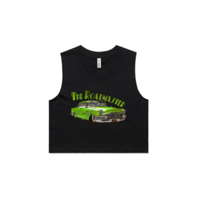 1956 Roadmaster - Green - AS Colour Women's Crop Tank Thumbnail