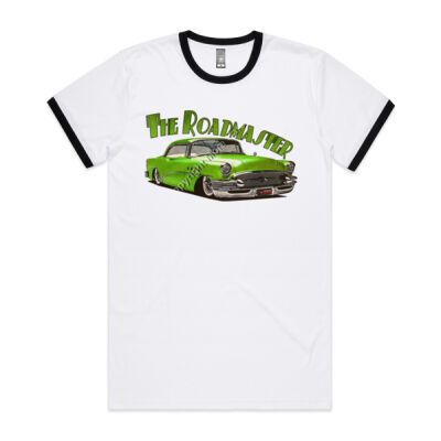 1956 Roadmaster - Green - Mens Ringer Tee Thumbnail