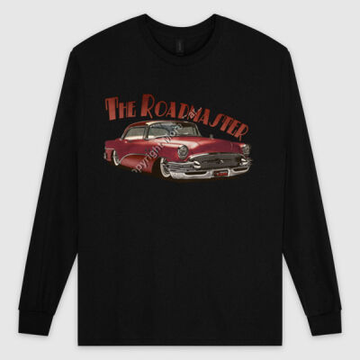 1956 Roadmaster - Maroon - Ultra Cotton Mens Longsleeve Tee Thumbnail