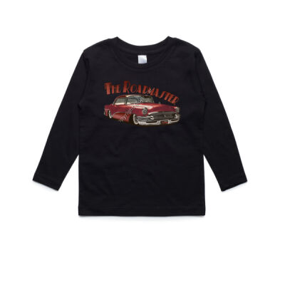 1956 Roadmaster - Maroon - AS Colour Kids Longsleeve Tee Thumbnail