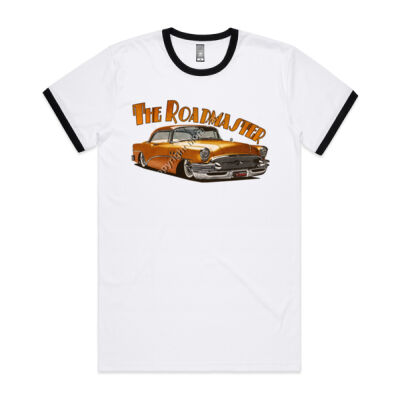 1956 Roadmaster - Orange - Mens Ringer Tee Thumbnail