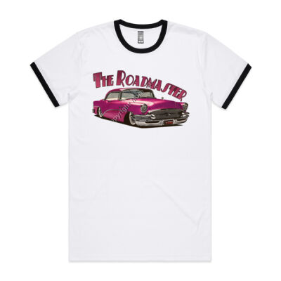 1956 Roadmaster - Pink - Mens Ringer Tee Thumbnail