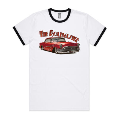 1956 Roadmaster - Red - Mens Ringer Tee Thumbnail