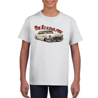 1956 Roadmaster - White - Gildan Youth Unisex T Shirt Thumbnail