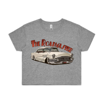 1956 Roadmaster - White - AS Colour CROP TEE - 4062 Thumbnail