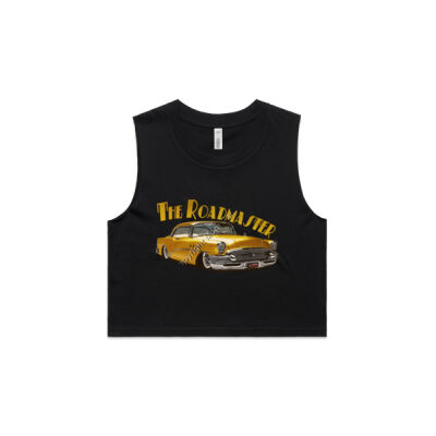 1956 Roadmaster - Yellow - AS Colour Women's Crop Tank Thumbnail