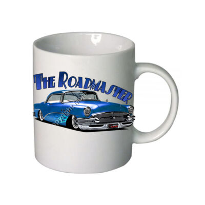 1956 Roadmaster - Blue With Flames - Boutique Ceramic Mug Thumbnail