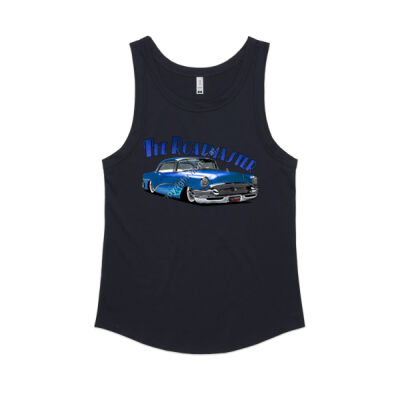 1956 Roadmaster - Blue With Flames - Women's Sunday Singlet Thumbnail