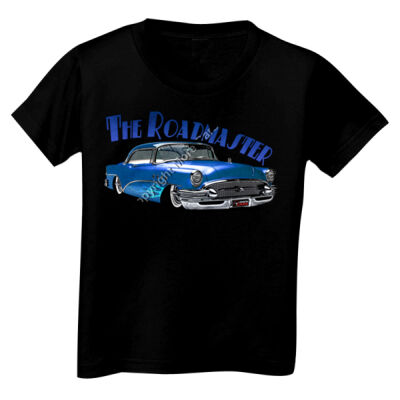 1956 Roadmaster - Blue With Flames - Toddler Unisex T Shirt Thumbnail
