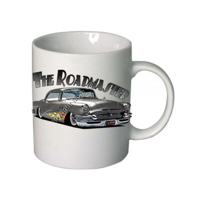 1956 Roadmaster - Charcoal With Flames - Boutique Ceramic Mug Thumbnail
