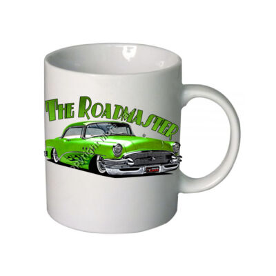 1956 Roadmaster - Green With Flames - Boutique Ceramic Mug Thumbnail