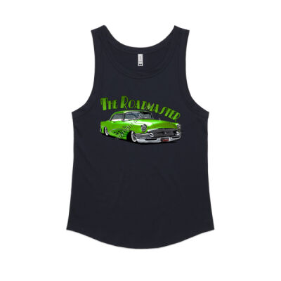 1956 Roadmaster - Green With Flames - Women's Sunday Singlet Thumbnail