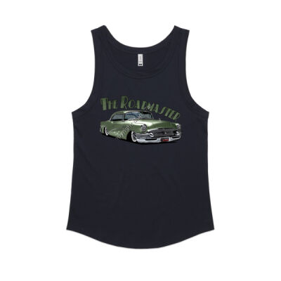 1956 Roadmaster - Khaki With Flames - Women's Sunday Singlet Thumbnail