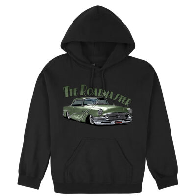 1956 Roadmaster - Khaki With Flames - Hooded Sweatshirt Thumbnail