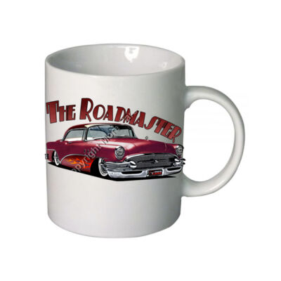 1956 Roadmaster - Maroon With Flames - Boutique Ceramic Mug Thumbnail