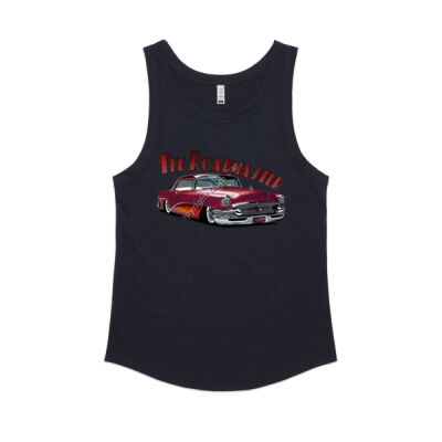1956 Roadmaster - Maroon With Flames - Women's Sunday Singlet Thumbnail
