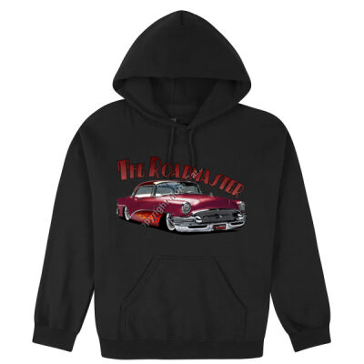 1956 Roadmaster - Maroon With Flames - Hooded Sweatshirt Thumbnail
