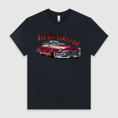 1956 Roadmaster - Maroon With Flames - HeavyCotton™ Tee Thumbnail