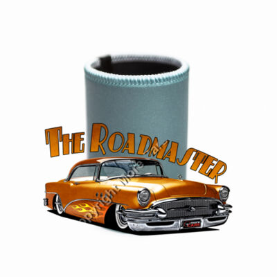 1956 Roadmaster - Orange With Flames - Stubby Coolers with Base Thumbnail