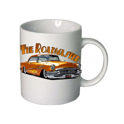 1956 Roadmaster - Orange With Flames - Boutique Ceramic Mug Thumbnail