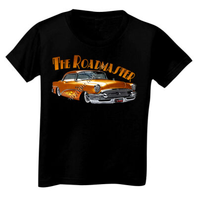 1956 Roadmaster - Orange With Flames - Toddler Unisex T Shirt Thumbnail
