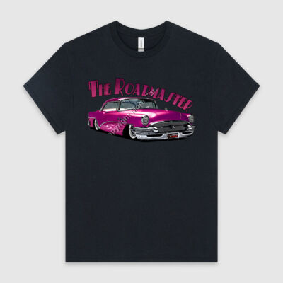 1956 Roadmaster - Pink With Flames - HeavyCotton™ Tee Thumbnail