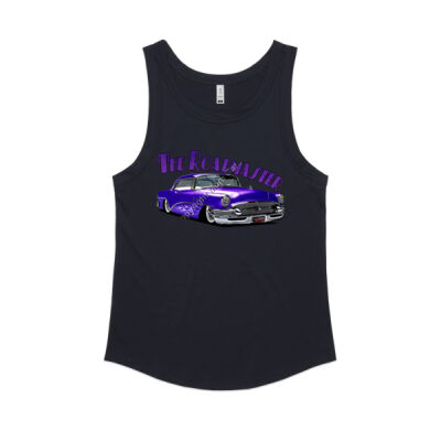 1956 Roadmaster - Purple With Flames - Women's Sunday Singlet Thumbnail