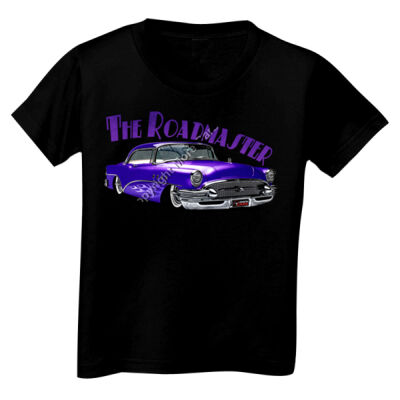 1956 Roadmaster - Purple With Flames - Toddler Unisex T Shirt Thumbnail