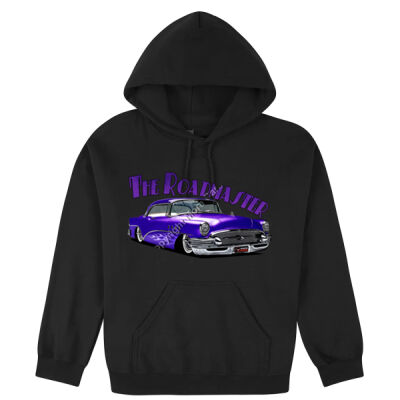 1956 Roadmaster - Purple With Flames - Hooded Sweatshirt Thumbnail