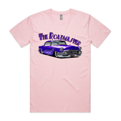 1956 Roadmaster - Purple With Flames - Mens Staple Tee Thumbnail