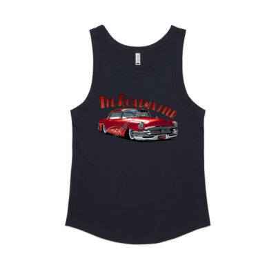1956 Roadmaster - Red With Flames - Women's Sunday Singlet Thumbnail