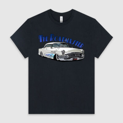 1956 Roadmaster - White With Flames - HeavyCotton™ Tee Thumbnail
